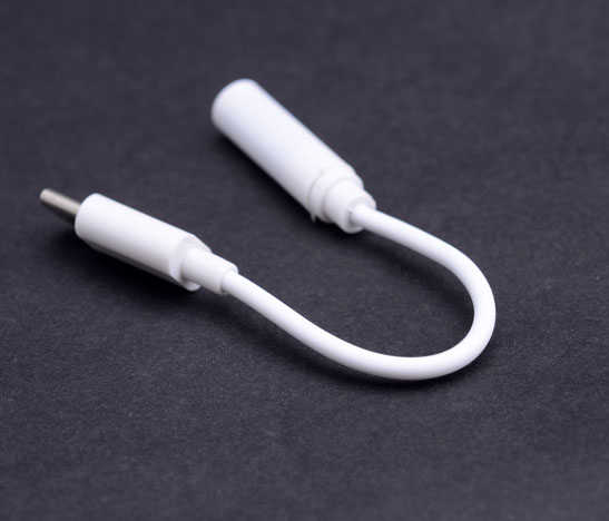 Type-C Kulaklık Çevirici 25cm Beyaz