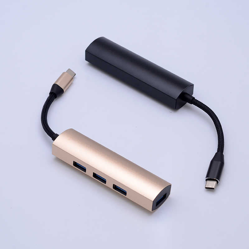 Usb Çoğaltıcı Usb-C To Usb 3.0 HUB Adaptör Gold