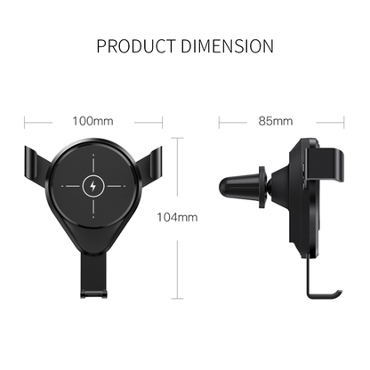 Voero X9 Wireless Araç Telefon Tutucu Siyah