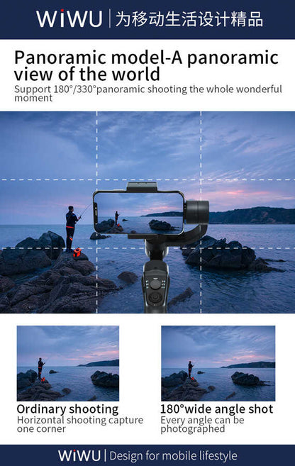 Wiwu 3-Axis S5B Gimbal Sabitleyici Siyah