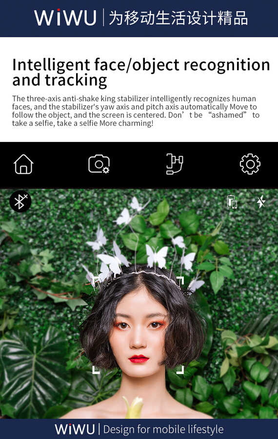 Wiwu 3-Axis S5B Gimbal Sabitleyici Siyah