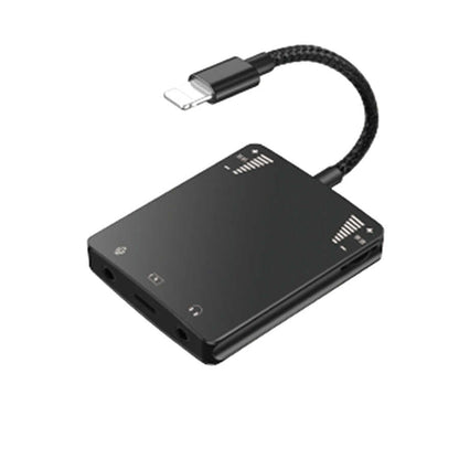 Wiwu 3 in 1 Live Broadcast Lightning Ses Adaptörü Siyah