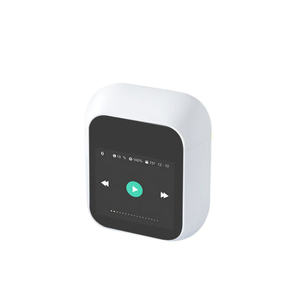 Wiwu Airbuds T24 Dokunmatik LCD Ekranlı TWS Bluetooth Kulaklık v5.4 Beyaz