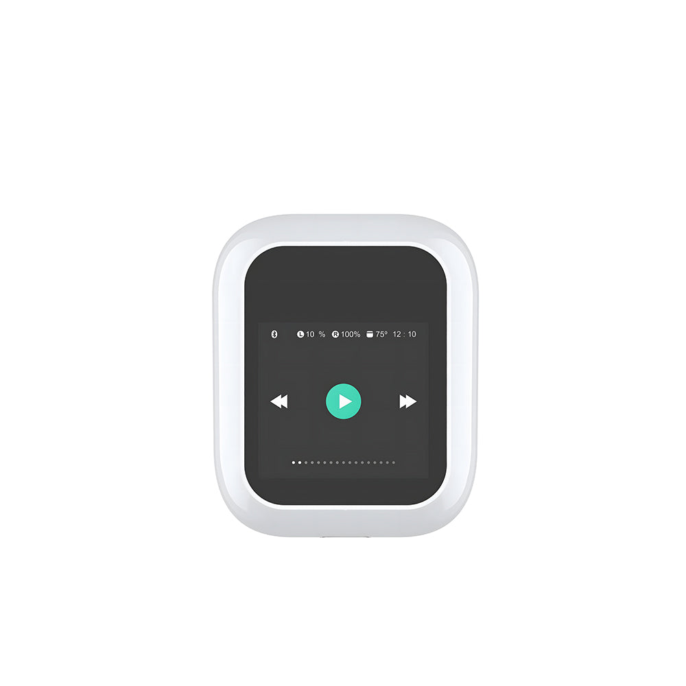 Wiwu Airbuds T24 Dokunmatik LCD Ekranlı TWS Bluetooth Kulaklık v5.4 Beyaz