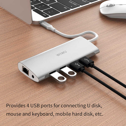 Wiwu Alpha 11 in 1 Type-C Hub Gri