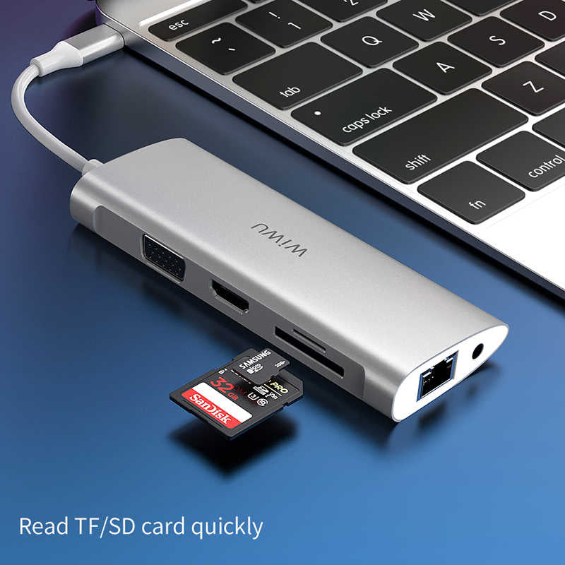 Wiwu Alpha 11 in 1 Type-C Hub Gri