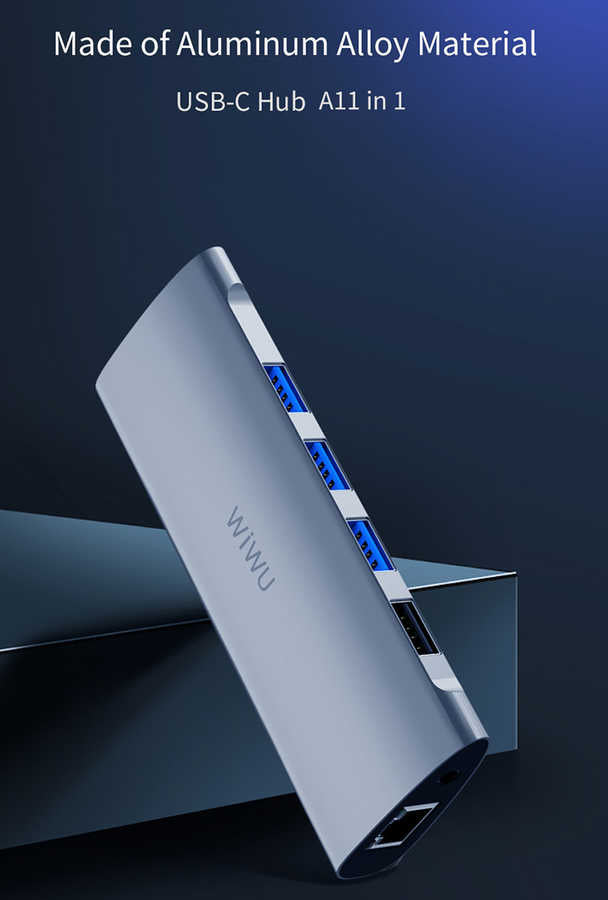 Wiwu Alpha 11 in 1 Type-C Hub Gri