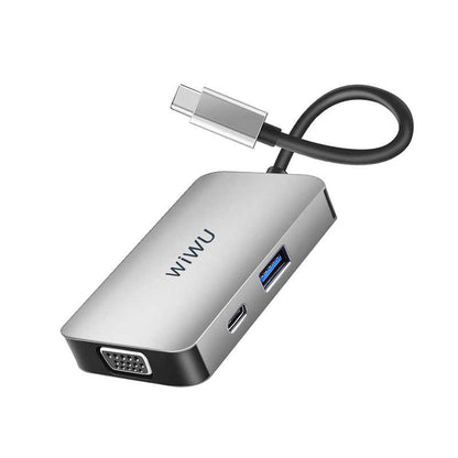 Wiwu Alpha 513HVP Type-C VGA Adaptörü Gümüş