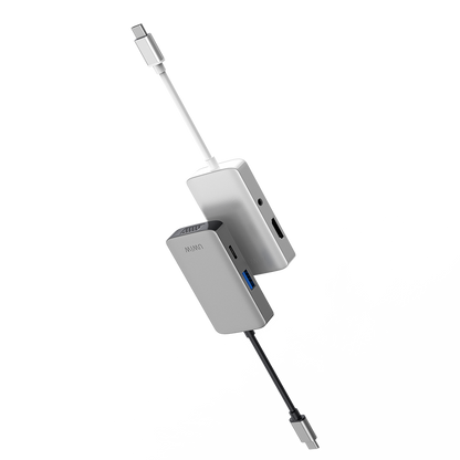 Wiwu Alpha 513HVP Type-C VGA Adaptörü Gümüş