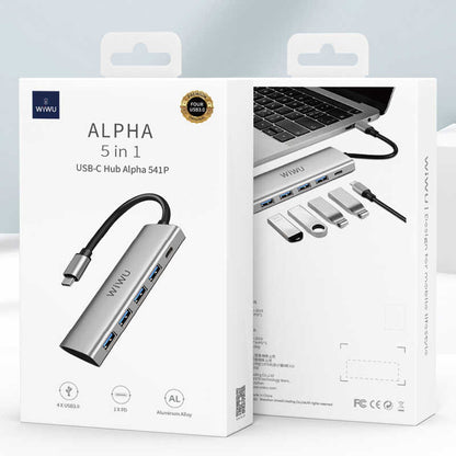 Wiwu Alpha 541P Type-C Hub Gri