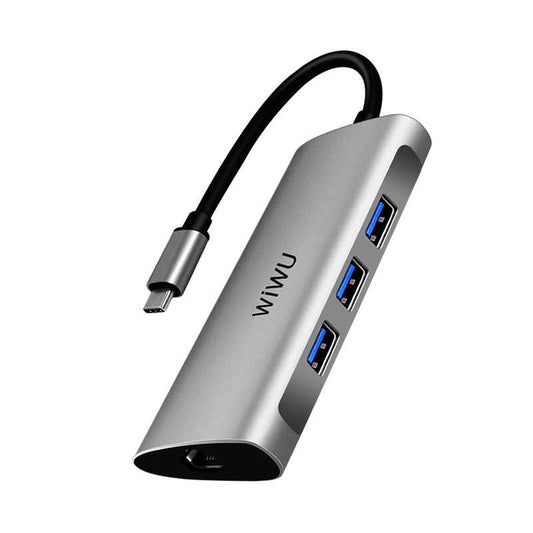 Wiwu Alpha 631STR Type-C Hub Gri