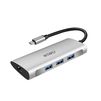 Wiwu Alpha 631STR Type-C Hub Gümüş