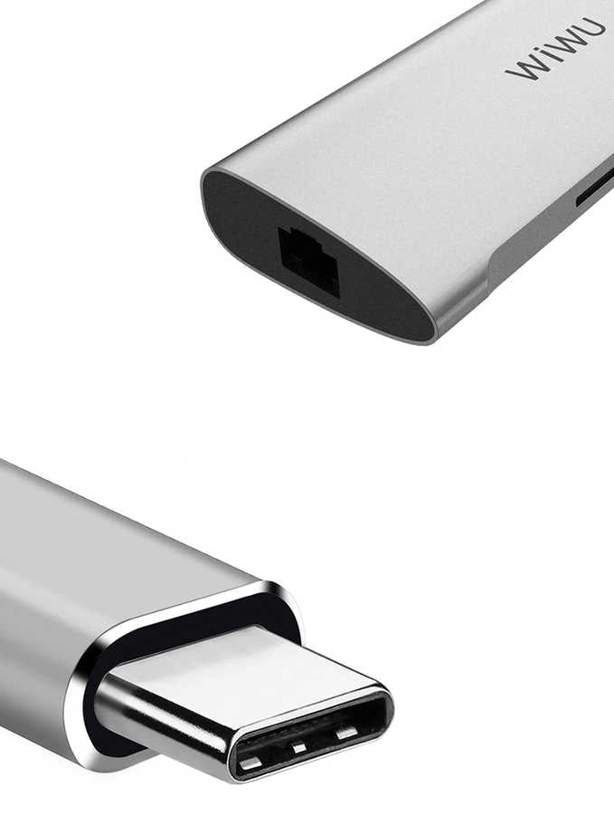 Wiwu Alpha 631STR Type-C Hub Gri