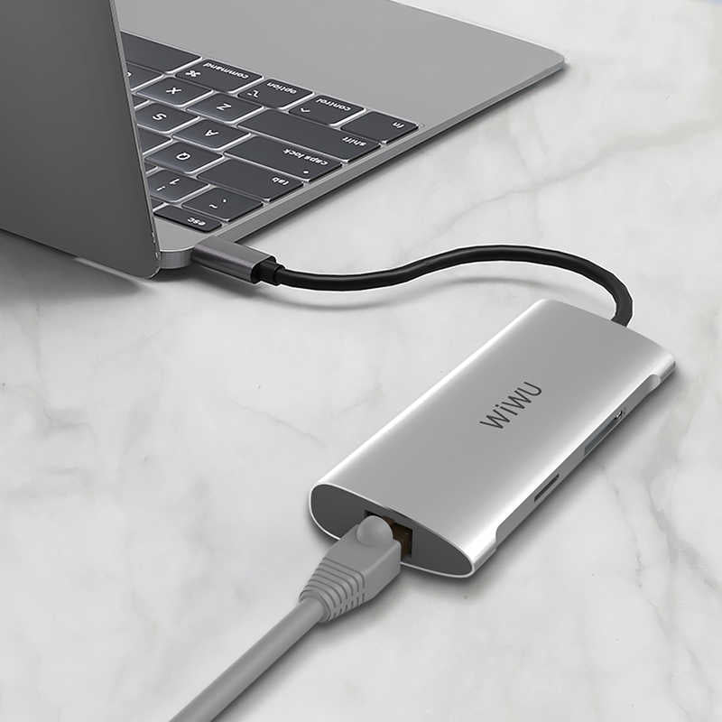 Wiwu Alpha 631STR Type-C Hub Gümüş