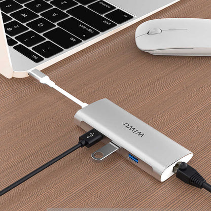 Wiwu Alpha 631STR Type-C Hub Gümüş