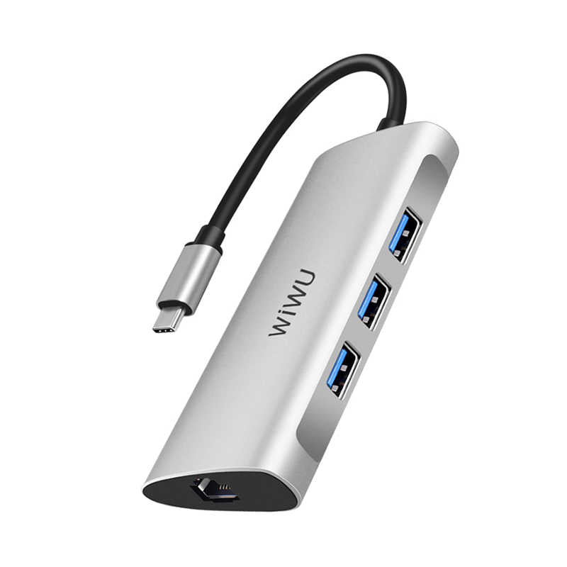 Wiwu Alpha 631STR Type-C Hub Gümüş