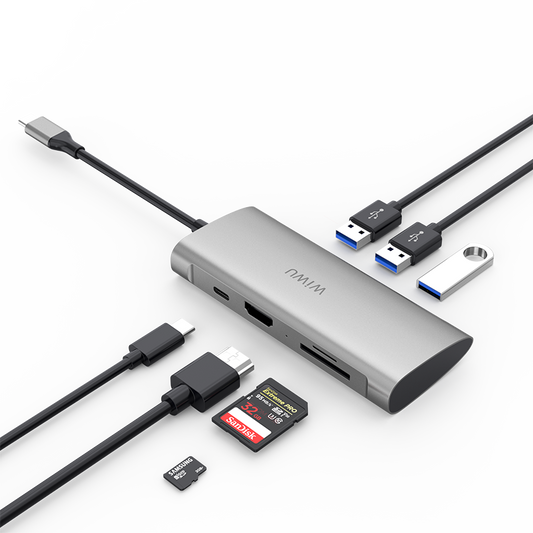 Wiwu Alpha 731HP Type-C Hub Gri