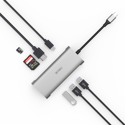 Wiwu Alpha 731HP Type-C Hub Gri