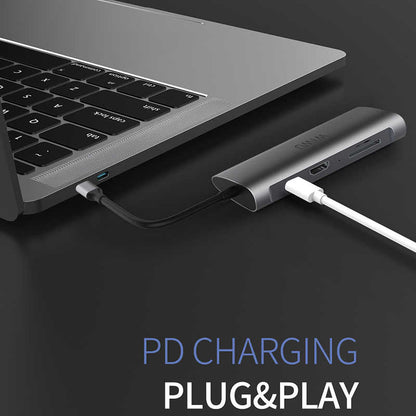 Wiwu Alpha 831HRT Type-C Hub Gri