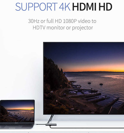 Wiwu Alpha 831HRT Type-C Hub Gümüş