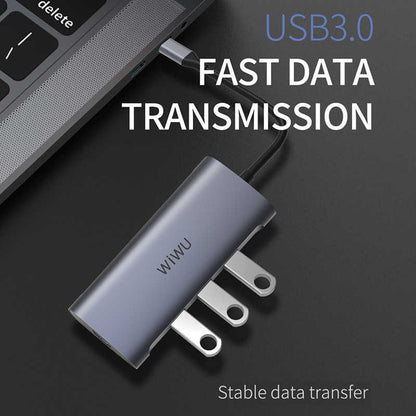 Wiwu Alpha 831HRT Type-C Hub Gümüş