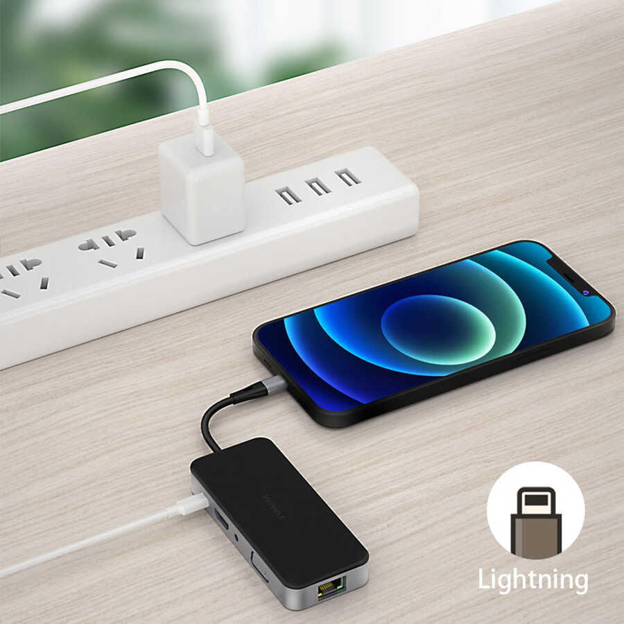 Wiwu Alpha 921HRT Lightning Hub Gri