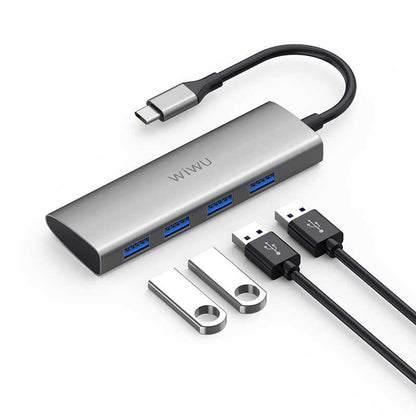 Wiwu Alpha A440 Type-C Hub Gri