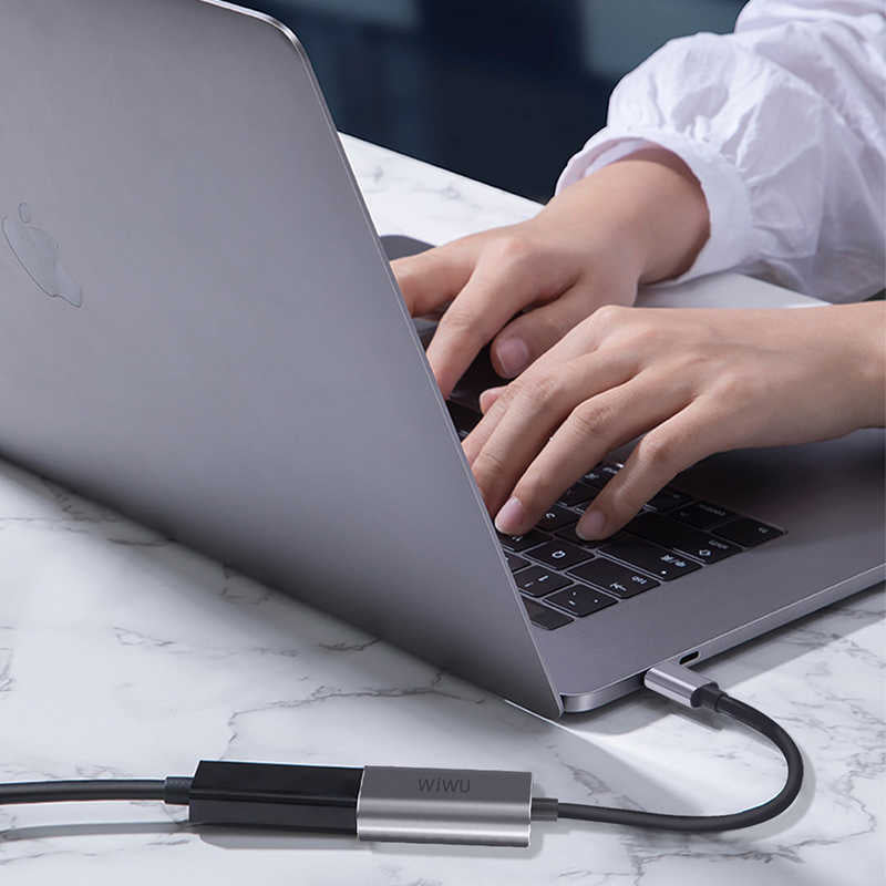 Wiwu Alpha Type-C to HDMI Adaptörü Gri