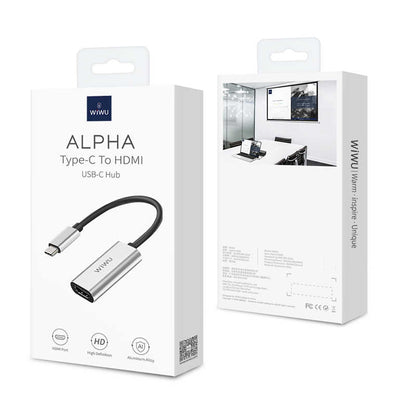 Wiwu Alpha Type-C to HDMI Adaptörü Gri