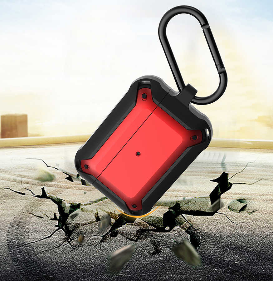 Wiwu APC004 Airpods Pro Kılıf Siyah-Kırmızı