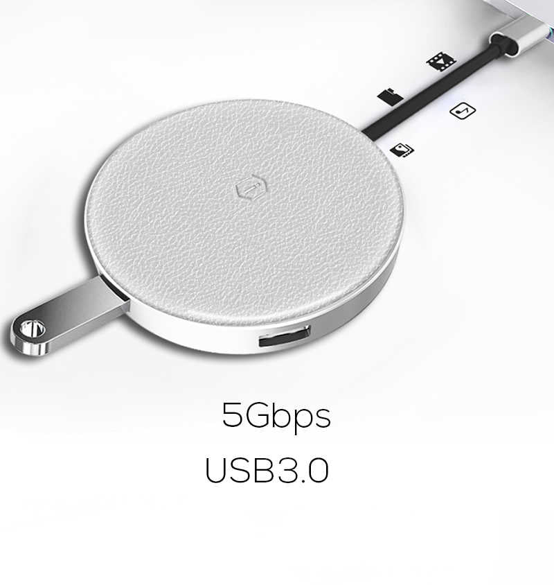 Wiwu Apollo A641WC Type-C Hub Gümüş