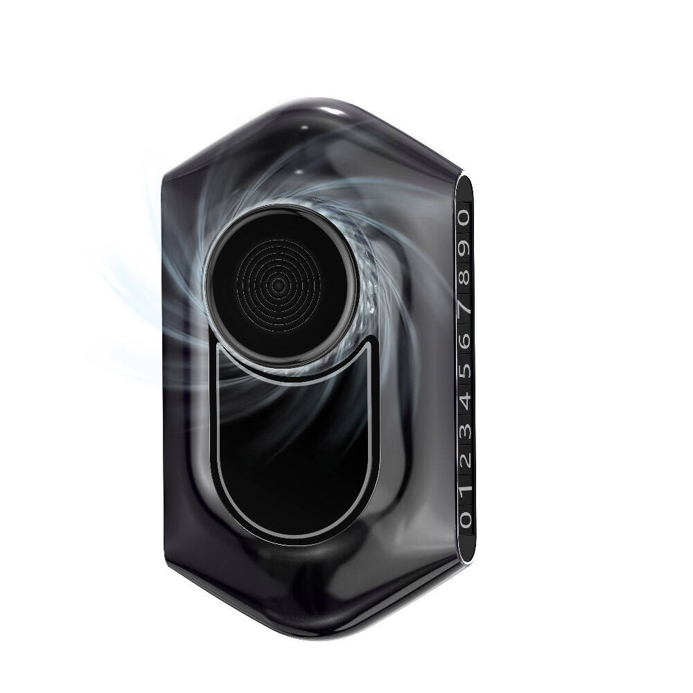 Wiwu AR-002 Solar Dönebilen Aroma Terapi Kokulu Araç Park Numaratörü Siyah