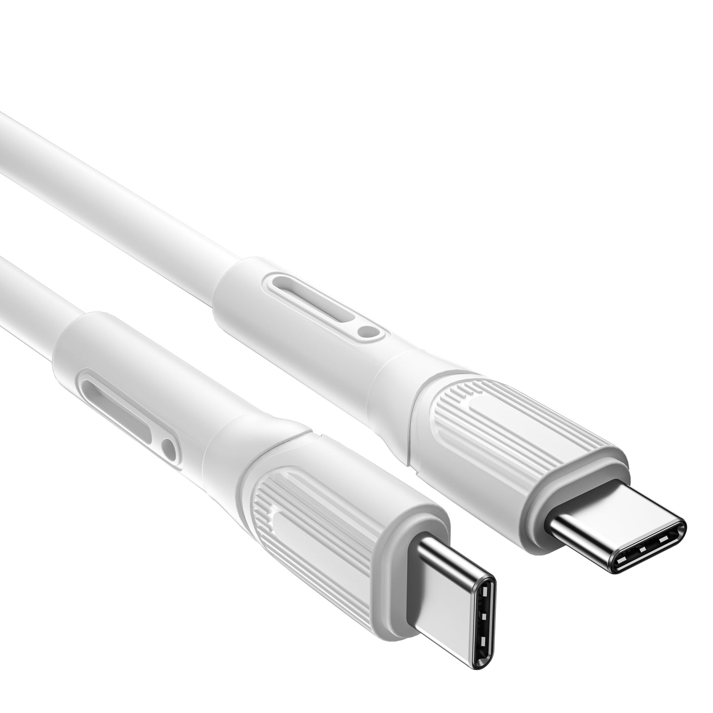 Wiwu Armor Wİ-C005 Kablo Ucu Korumalı Tasarım 100W Hızlı Şarj Özellikli Type-C To Type-C PD Kablo 1M Siyah