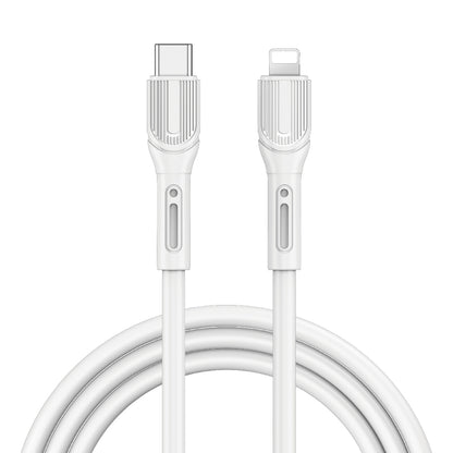 Wiwu Armor Wİ-C005 Kablo Ucu Korumalı Tasarım 20W Hızlı Şarj Özellikli Type-C to Lightning PD Kablo 1M Beyaz