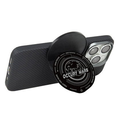 Wiwu B1 Magnetik Özellikli Occupy Mars Tasarımlı Parmak Ring Stand Siyah