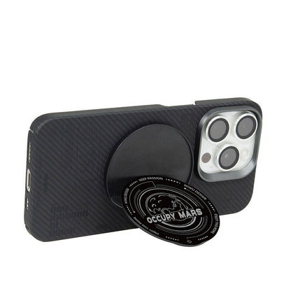 Wiwu B1 Magnetik Özellikli Occupy Mars Tasarımlı Parmak Ring Stand Siyah