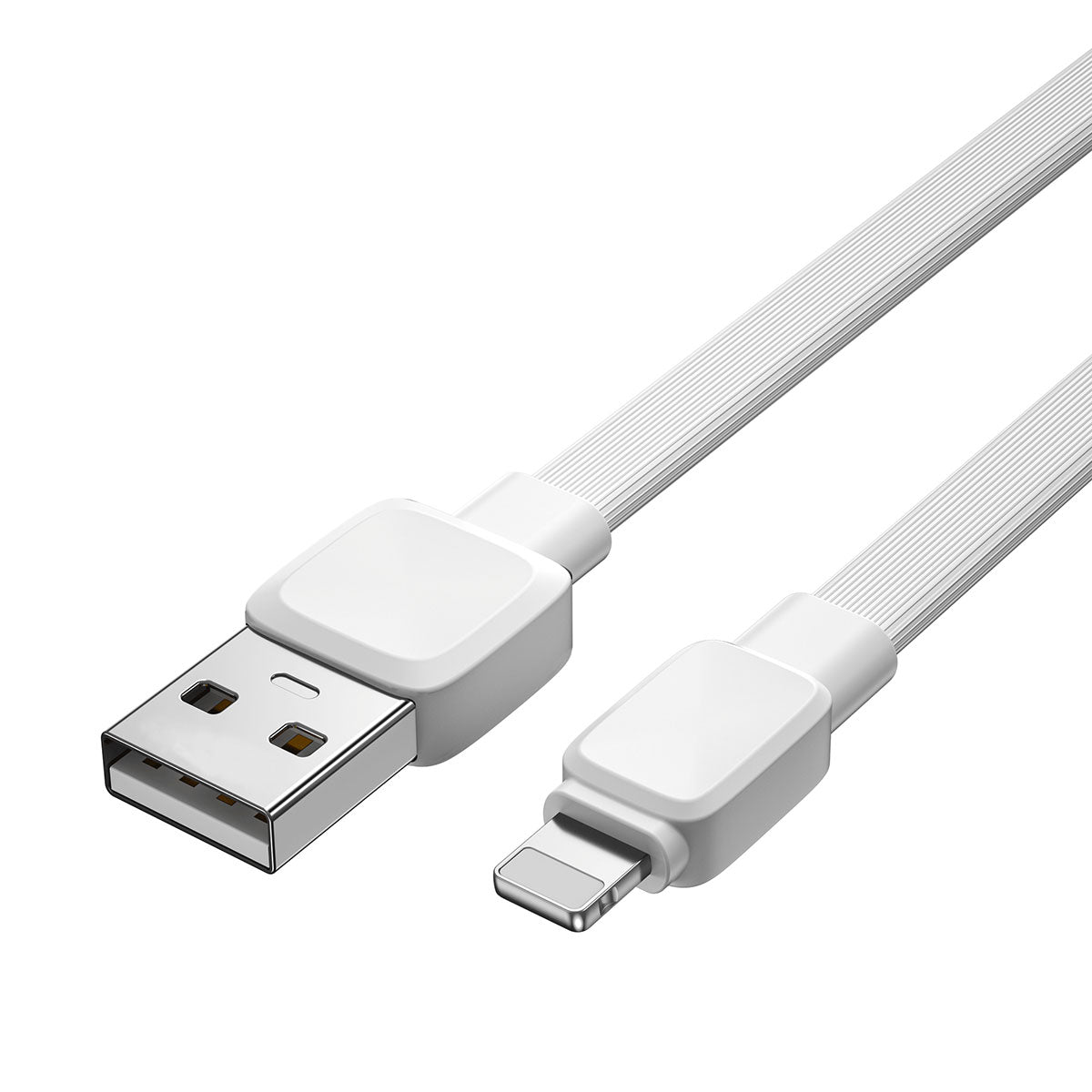 Wiwu Bravo Wİ-C003 Yassı Tasarım Lightning Usb Kablo 1M Beyaz