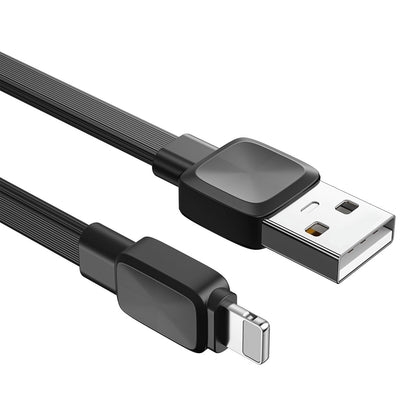Wiwu Bravo Wİ-C003 Yassı Tasarım Lightning Usb Kablo 1M Siyah
