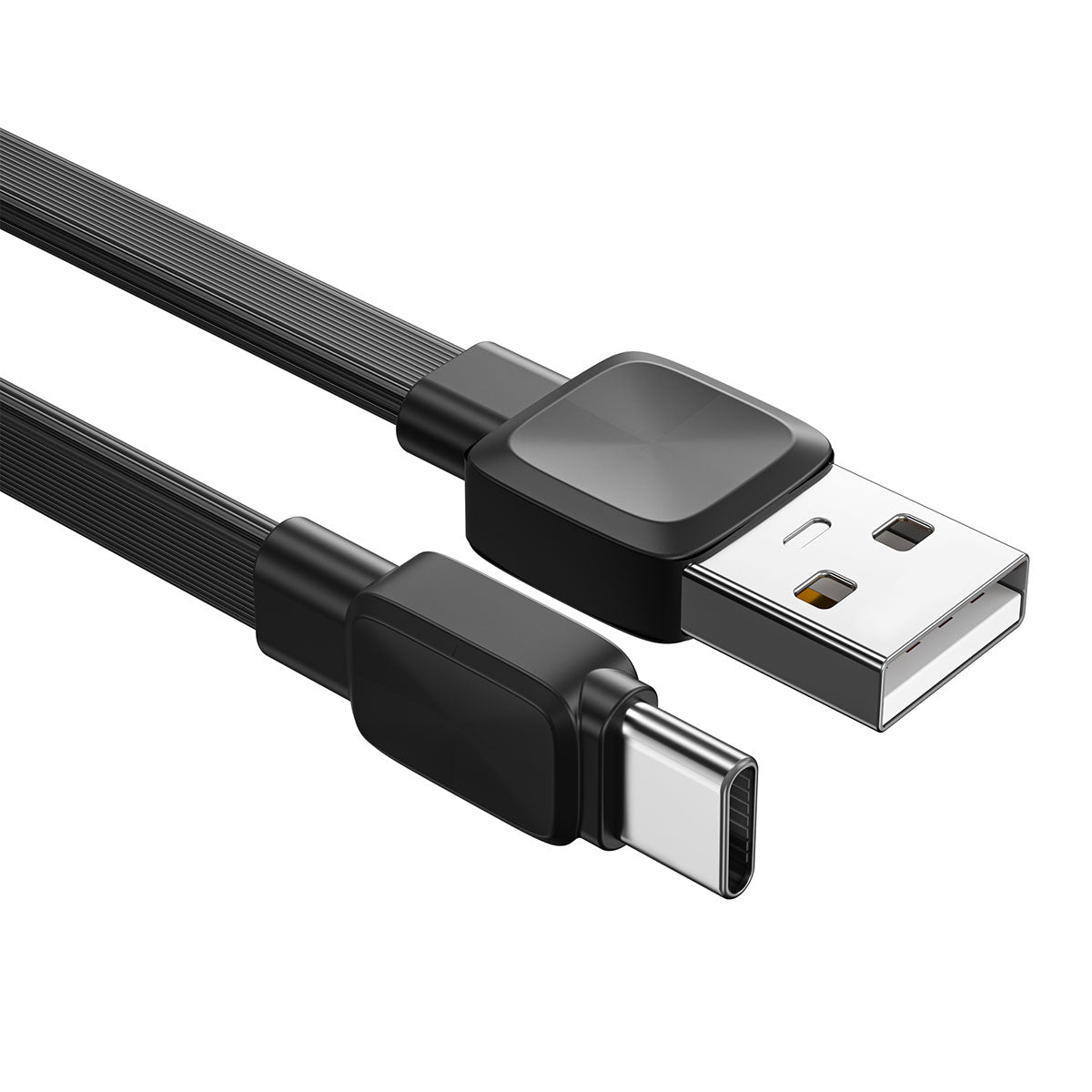 Wiwu Bravo Wİ-C003 Yassı Tasarım Type-C Usb Kablo 1M Siyah