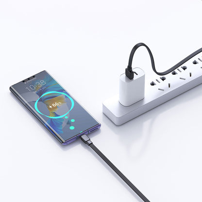 Wiwu Bravo Wİ-C003 Yassı Tasarım Type-C Usb Kablo 1M Siyah