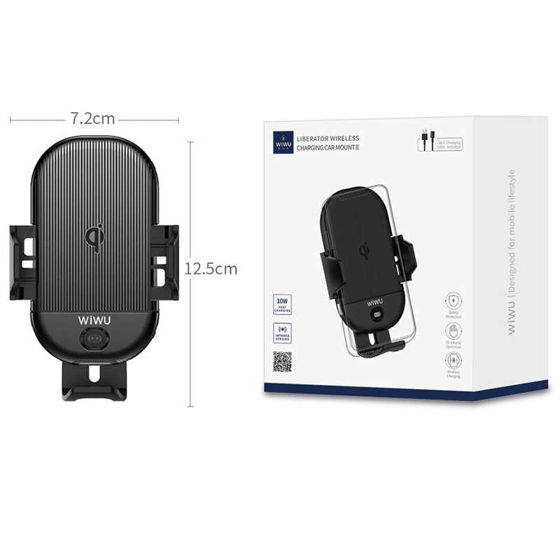 Wiwu CH-302 Liberator Wireless Araç Telefon Tutucu Siyah