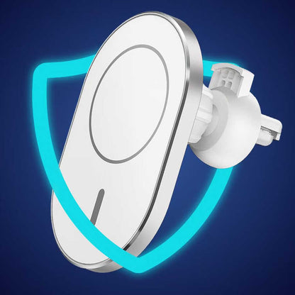 Wiwu CH-306 Magnetic Wireless Charging Car Mount Araç Telefon Tutucu Gümüş