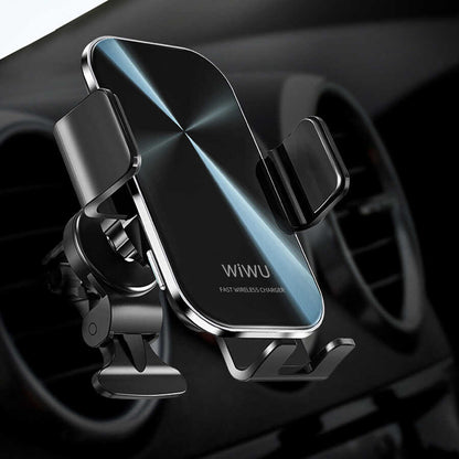 Wiwu CH-307 Liberator Wireless Charging Mount Araç Telefon Tutucu Siyah