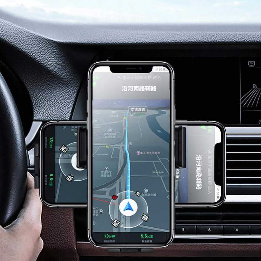 Wiwu CH-307 Liberator Wireless Charging Mount Araç Telefon Tutucu Siyah