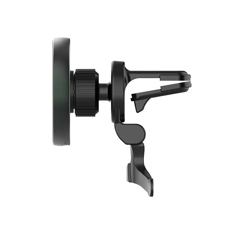 Wiwu CH-309 Araç İçi Magnetik Wireless Şarj Özellikli Telefon Tutucu Havalandırma Tasarım Siyah