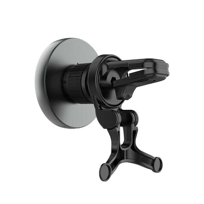 Wiwu CH-309 Araç İçi Magnetik Wireless Şarj Özellikli Telefon Tutucu Havalandırma Tasarım Siyah
