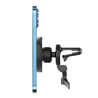 Wiwu CH-309 Araç İçi Magnetik Wireless Şarj Özellikli Telefon Tutucu Havalandırma Tasarım Siyah