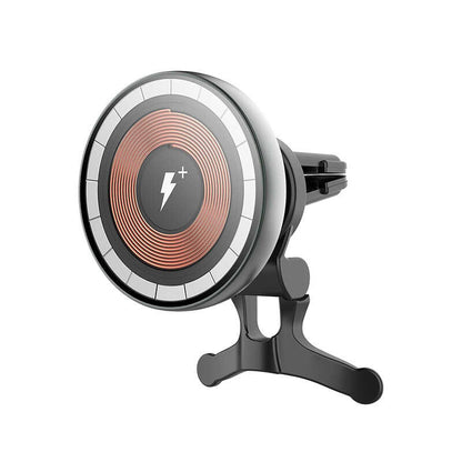Wiwu CH-309 Araç İçi Magnetik Wireless Şarj Özellikli Telefon Tutucu Havalandırma Tasarım Siyah