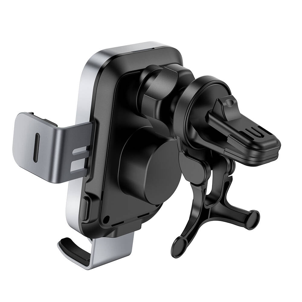 Wiwu CH-313 Kablosuz Şarj Özellikli Uzayabilen Vantuzlu Araç İçi Telefon Tutucu Siyah