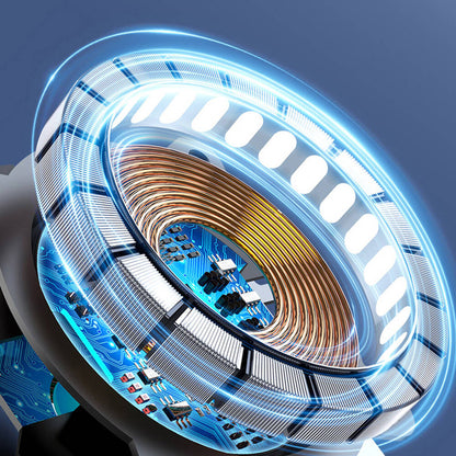 Wiwu CH-318 Magneto Serisi M-safe Şarj Özellikli Havalandırma Tasarım Araç Telefon Tutucu Siyah